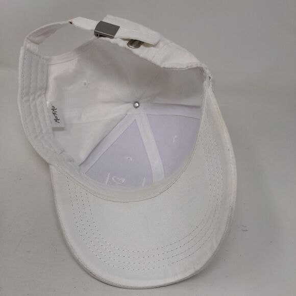 Bride Slideback Hat White One Size Adjustable Embroidered Miss to Mrs Faux Suede - Picture 6 of 9